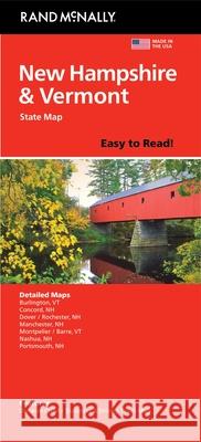 Rand McNally Easy to Read: New Hampshire, Vermont Rand McNally 9780528029035
