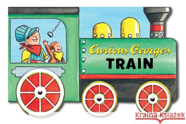 Curious George's Train (Mini Movers Shaped Board Books) H. A. Rey 9780544320741 Harcourt Brace and Company