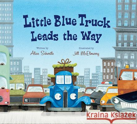 Little Blue Truck Leads the Way Lap Board Book Schertle, Alice 9780544708990