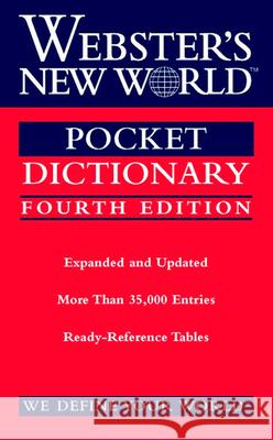 Webster's New World Pocket Dictionary, Fourth Edition Webster's New World College Dictionaries 9780544986619 Webster's New World