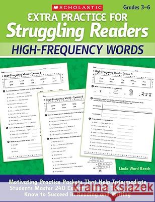 High-Frequency Words, Grades 3-6 Linda Beech 9780545124102