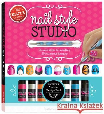 Nail Style Studio: Simple Steps to Painting 25 Stunning Designs [With 6 Bottles of Nail Polish, Custom Design Tool and 250 Stick-On Stencils] Eva Steele-Staccio 9780545561631 0