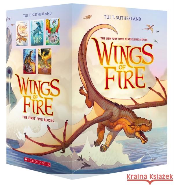 Wings of Fire Boxset, Books 1-5 (Wings of Fire) Tui T. Sutherland 9780545855723 Scholastic Paperbacks