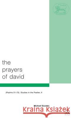 Prayers of David Michael D Goulder 9780567084507