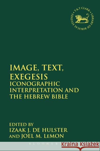Image, Text, Exegesis: Iconographic Interpretation and the Hebrew Bible de Hulster, Izaak J. 9780567168139