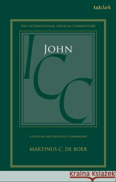 JOHN ICC H DE BOER MARTINUS C 9780567429056 CONTINUUM T & T CLARK