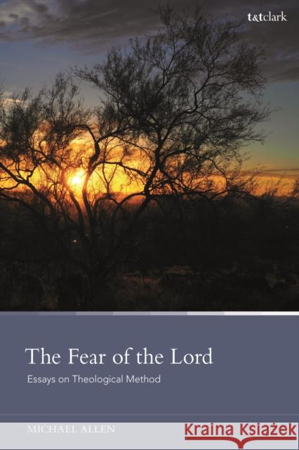 The Fear of the Lord: Essays on Theological Method Dr Michael Allen (Reformed Theological Seminary, USA) 9780567699275 Bloomsbury Publishing PLC