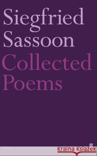 Collected Poems Siegfried Sassoon 9780571132621