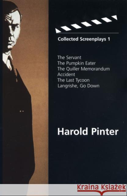 Collected Screenplays 1 Harold Pinter 9780571203192 Faber & Faber