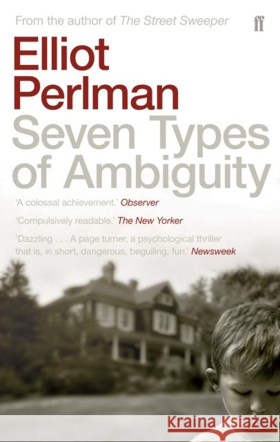 Seven Types of Ambiguity Elliot Perlman 9780571207220