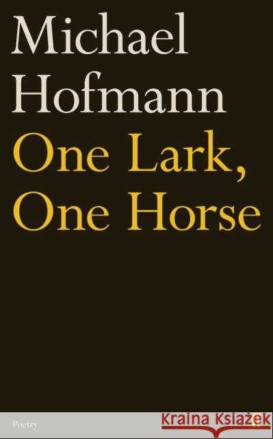 One Lark, One Horse Hofmann, Michael 9780571342297