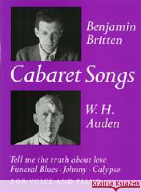Cabaret Songs  9780571505777 FABER MUSIC LTD