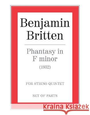 Phantasy in F Minor Benjamin Britten   9780571506675 Faber Music Ltd