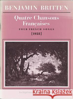 Quatre Chansons Francais: Score  9780571506743 Faber Music Ltd