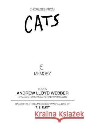 Memory Andrew Lloyd Webber   9780571508372 Faber Music Ltd