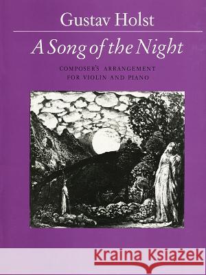 Song of the Night: Score & Part Holst, Gustav 9780571509072