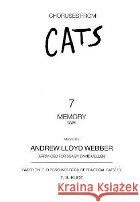 Memory David Cullen Andrew Lloyd Webber  9780571509737