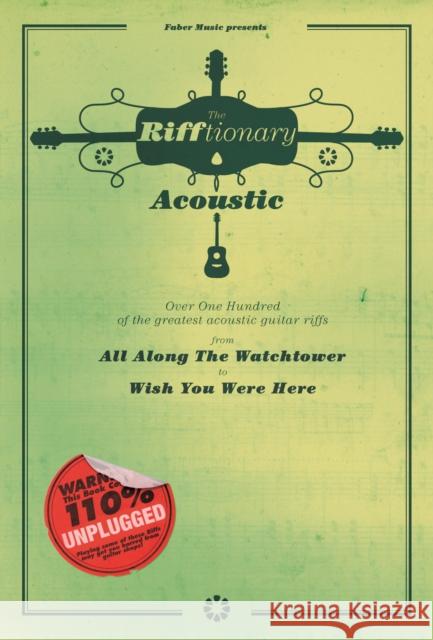 The Rifftionary Acoustic Guitar  Various 9780571533756 0