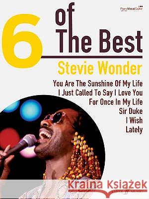SIX OF THE BEST STEVIE WONDER Stevie Wonder 9780571534456