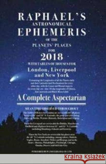 Raphael's Ephemeris 2019 Edwin Raphael 9780572047320 W Foulsham & Co Ltd