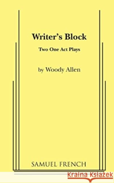 Writer's Block Woody Allen 9780573626302