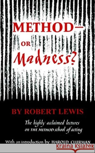 Method - or Madness? P/C Lewis 9780573690334