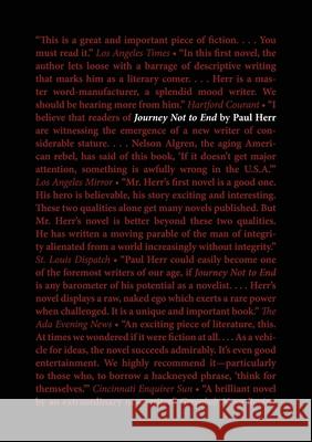 Journey Not to End Paul Herr 9780578305677 Tough Poets Press