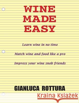 Wine Made Easy Gianluca Rottura 9780578591612 Gianluca Rottura