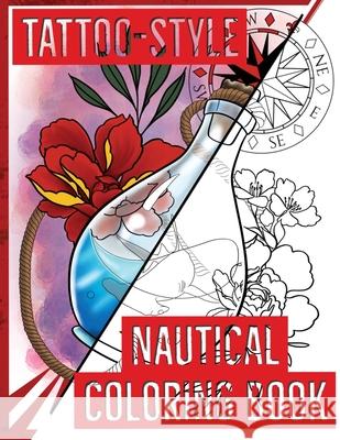 Tattoo-Style nautical coloring book Clinton Barnes 9780578672168