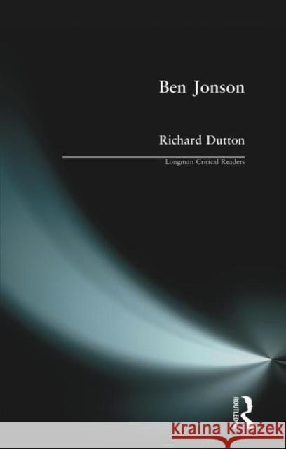 Ben Jonson Richard Dutton 9780582215061