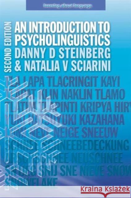 An Introduction to Psycholinguistics Danny D Steinberg 9780582505759