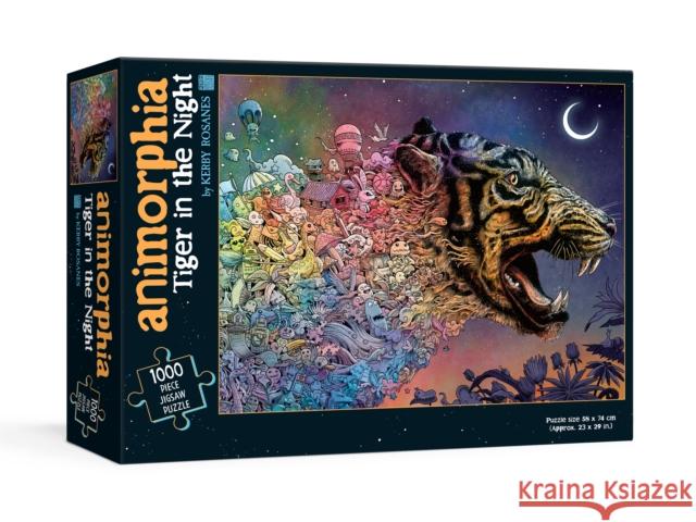 Animorphia Tiger in the Night Puzzle Kerby Rosanes 9780593184776