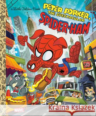 Spider-Ham Little Golden Book (Marvel Spider-Man) John Sazaklis Golden Books 9780593310342 Golden Books