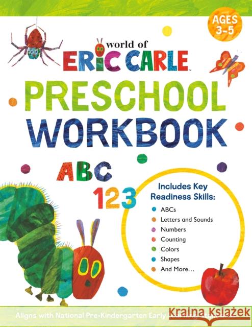 World of Eric Carle Preschool Workbook Wiley Blevins Eric Carle 9780593386200 World of Eric Carle