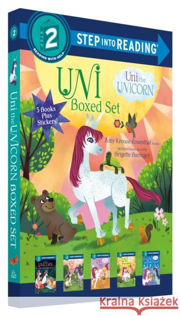 Uni the Unicorn Step Into Reading Boxed Set: Uni Brings Spring; Uni's First Sleepover; Uni Goes to School; Uni Bakes a Cake; Uni and the Perfect Prese Amy Krouse Rosenthal Brigette Barrager 9780593431016 Random House Books for Young Readers