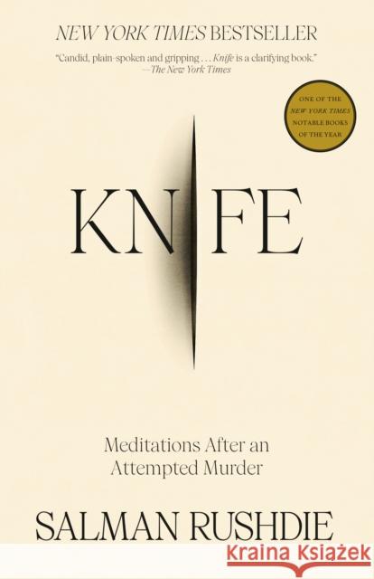 Knife: Meditations After an Attempted Murder Salman Rushdie 9780593730256