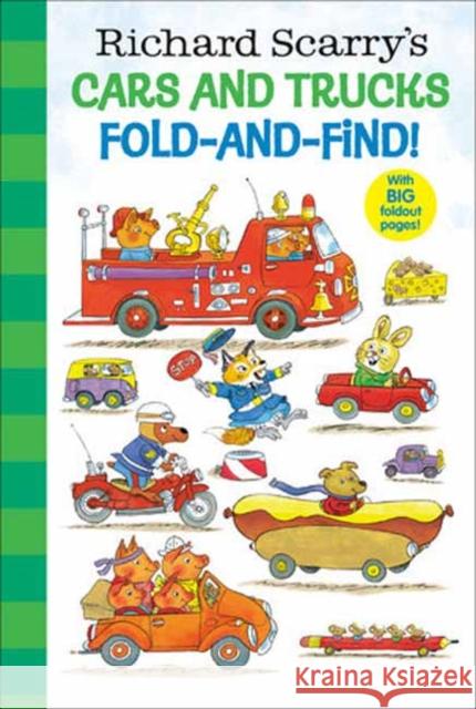 Richard Scarry's Cars and Trucks Fold-and-Find! Richard Scarry 9780593807675 Random House USA Inc
