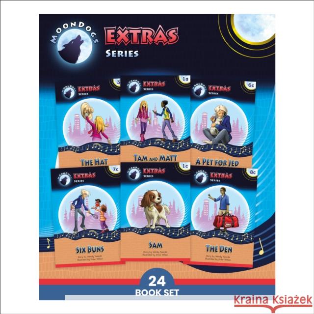 Phonic Books Moon Dogs Extras Set 2: Decodable Phonic Books for Older Readers (CVC Level, Alternative Consonants and Consonant Diagraphs) Phonic Books 9780593844359 Phonic Books