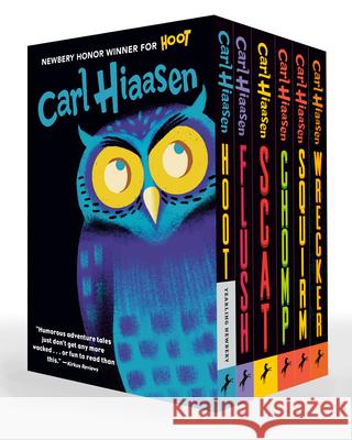 Hiaasen 6-Book Paperback Boxed Set: Hoot; Flush; Scat; Chomp; Squirm; Wrecker Carl Hiaasen 9780593903216 Yearling Books