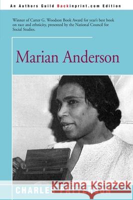 Marian Anderson Charles Patterson 9780595094936 Backinprint.com