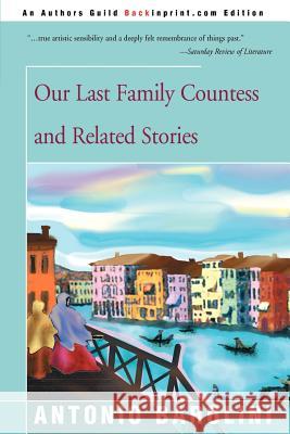 Our Last Family Countess and Related Stories Antonio Barolini Tony Palladino 9780595144747 Backinprint.com