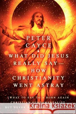 What Did Jesus Really Say-How Christianity Went Astray : [What To Say To A Born Again Christian Fundamentalist, But Never Had The Information] Peter Cayce 9780595326730 