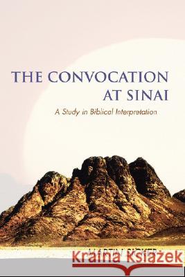 The Convocation at Sinai: A Study in Biblical Interpretation Sicker, Martin 9780595514816