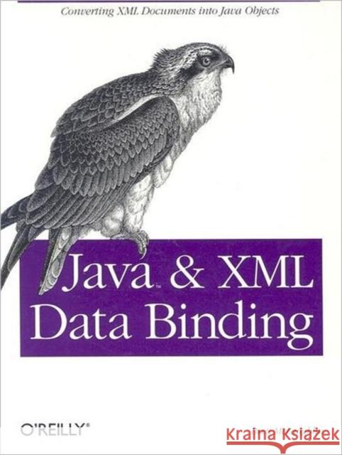 Java and XML Data Binding McLaughlin, Brett 9780596002787
