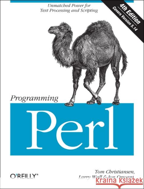 Programming Perl Christiansen, Tom 9780596004927 0