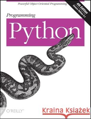 Programming Python Mark Lutz 9780596158101 O'Reilly Media