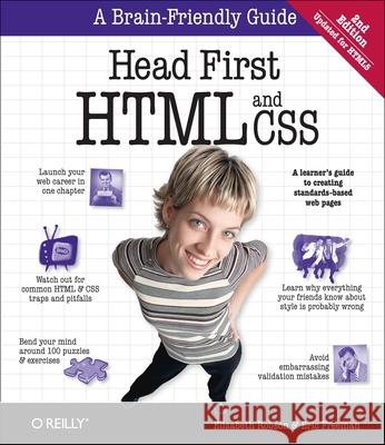 Head First HTML and CSS  9780596159900 O'REILLY