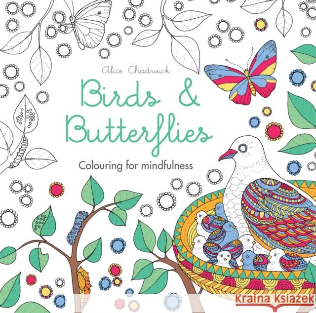 Birds & Butterflies: Colouring for mindfulness Alice Chadwick 9780600632092 Hamlyn