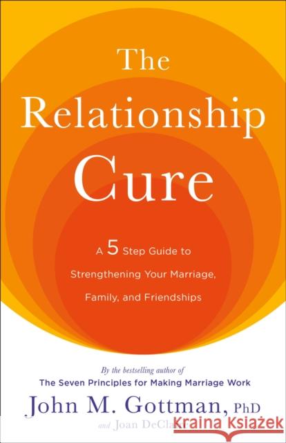 The Relationship Cure: A 5 Step Guide to Strengthening Your Marriage, Family, and Friendships Gottman, John 9780609809532 Three Rivers Press (CA)