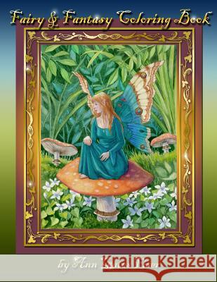 Fairy & Fantasy Coloring Book Ann Gates Fiser 9780615866499 Moontoe Gallery Publishing